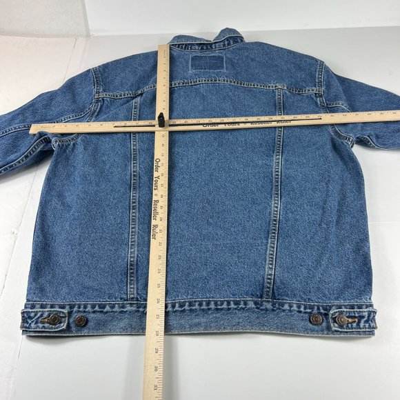 VTG Levi's Denim Jacket Extra Large Blue Trucker Type 3 Button Up 70507-0389 - Picture 12 of 14